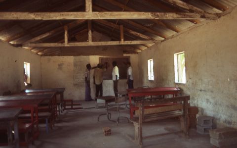 DW worked with OMA (Angola women's organization) on this project to build latrines.