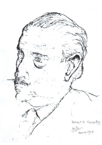 Drawing from John Norton sketch book of Hassan Fathy.
