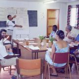 Those pictured include Farokh Afshar; Mary Daly and Wadda Hamdy.
